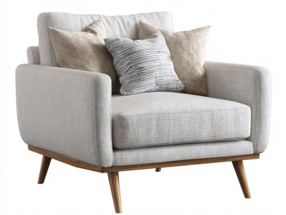 Fauteuil-tissu-bois-92 x 88 x 86 cm-beige-style contemporain-Damoocorner