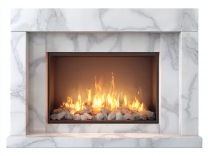 Cheminée électrique - pierre artificielle-verre-métal - 130x28x85 cm - blanc-gris - style moderne élégant-Dosolialiving
