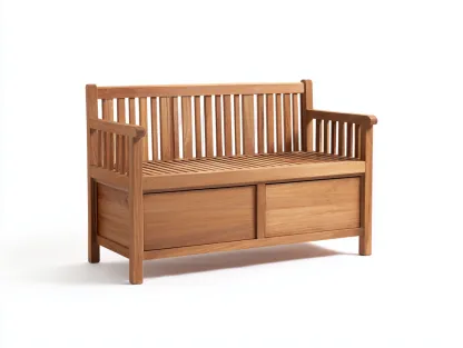 Banc de jardin-bois massif-125 x 55 x 85 cm-bois naturel-style moderne-Vamonzadecor