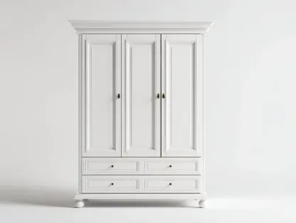 Armoire-MDF-168 x 58 x 218 cm-Blanc-Style classique-Sonamodecor