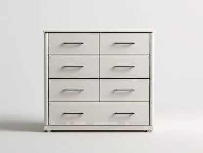 Commode-MDF-métal-90 x 46 x 95 cm-blanc-style moderne-Soviavanest