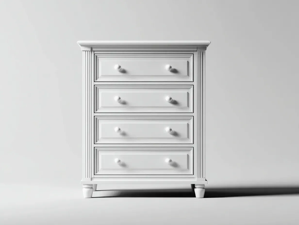 Commode-MDF-68 x 42 x 92 cm-blanc-style classique-Soviavanest