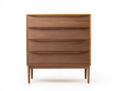 Commode-bois massif-82 x 44 x 100 cm-noyer-style rétro-Soviavanest