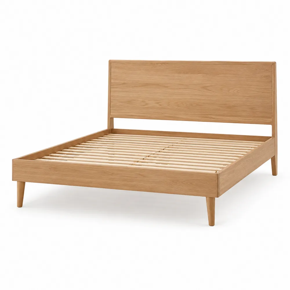 Cama de madera de roble 200x160 cm-Dravtrivoqelx