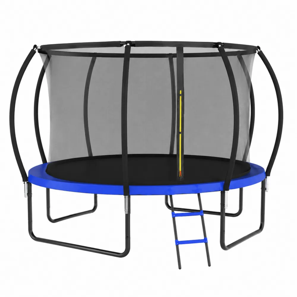 Trampoline extérieur en métal avec filet de sécurité et échelle 366 cm-Solvortinela