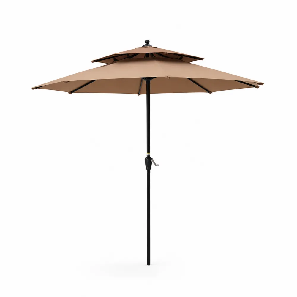 Parasol de jardin 250 cm Tissu Polyester Mât Aluminium-Solvortinela