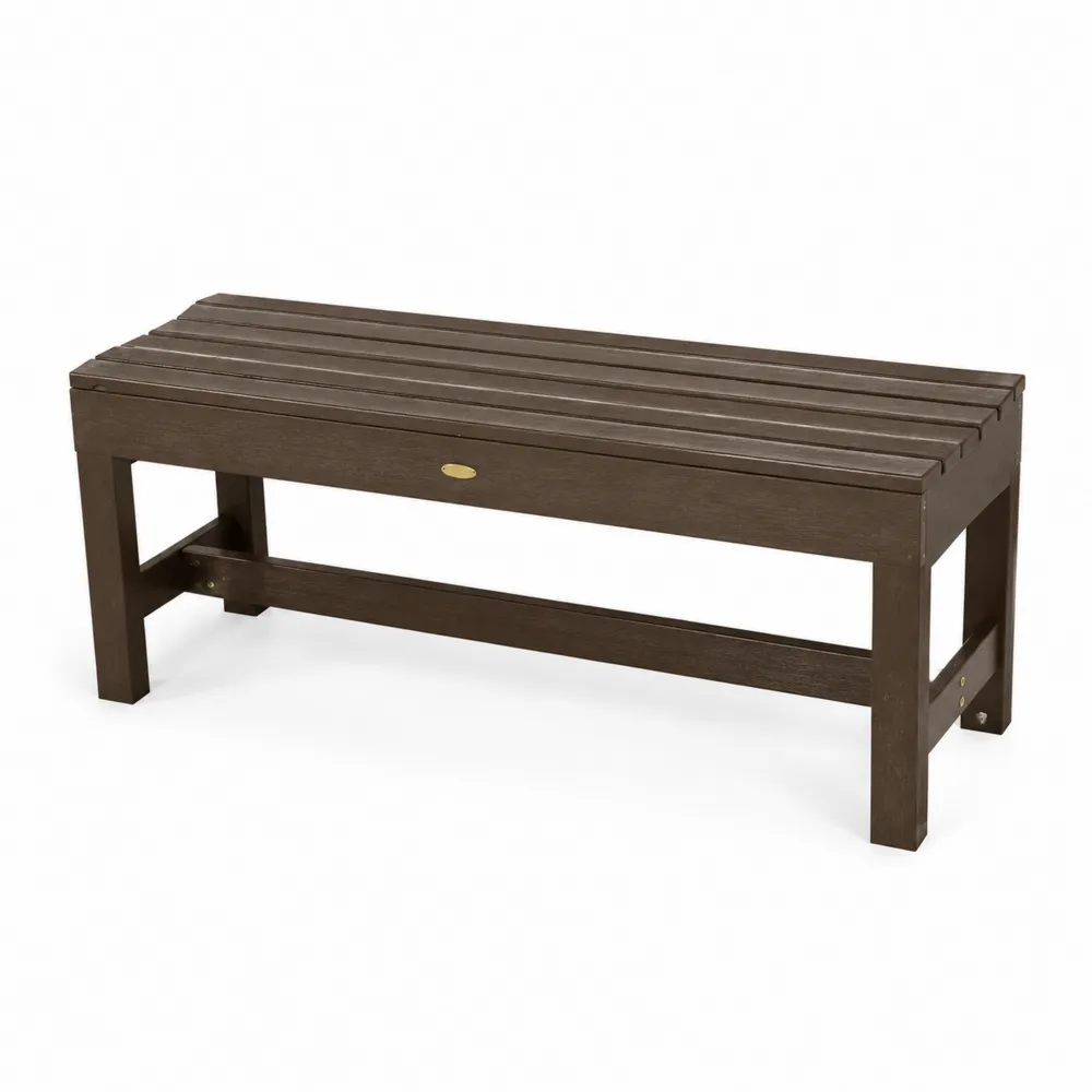 Banc d'extérieur en bois marron-Solvortinela