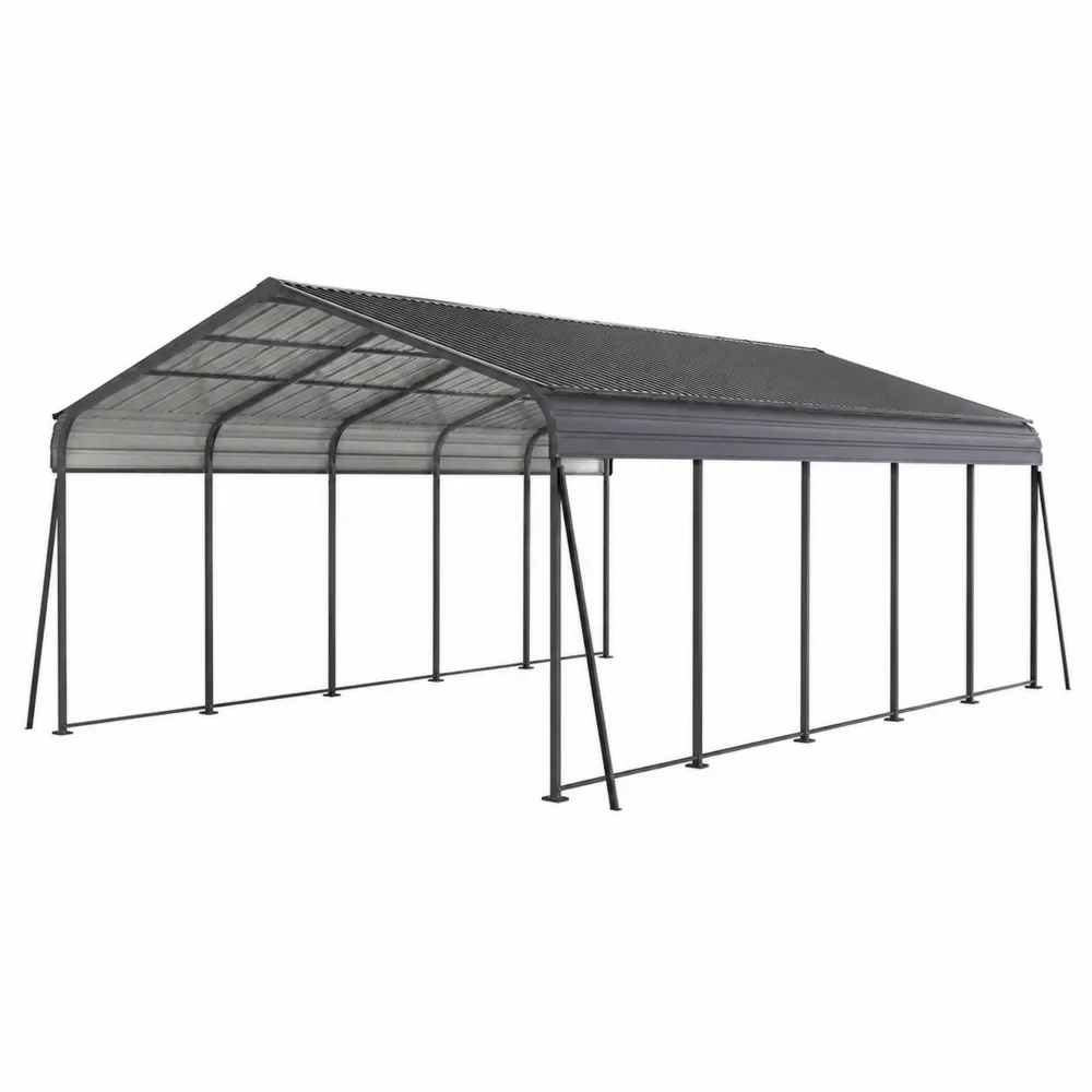 Abri extérieur en métal avec toit en polycarbonate-Solvortinela