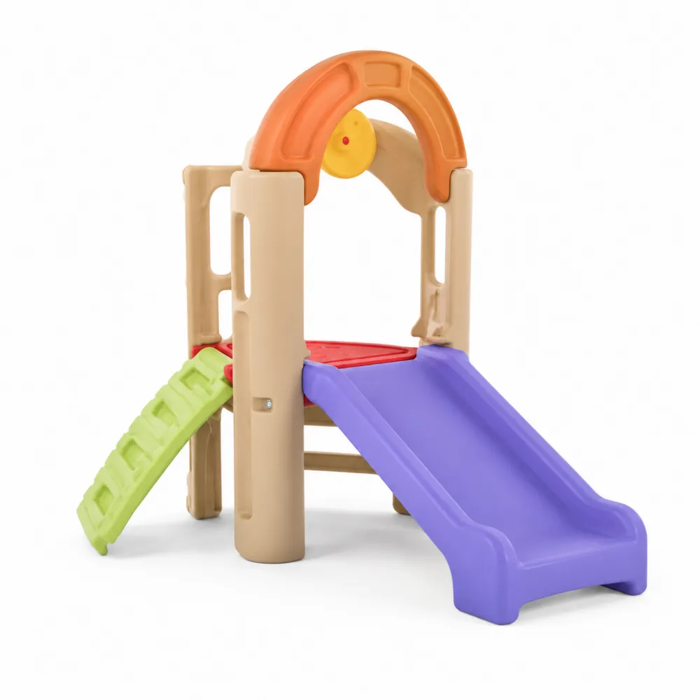 Toboggan et Structure d'Escalade en Plastique Multicolore pour Enfants-Solvortinela