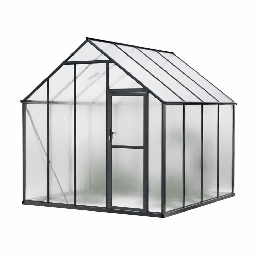 Serre de jardin en polycarbonate et aluminium-Simplivillaeu