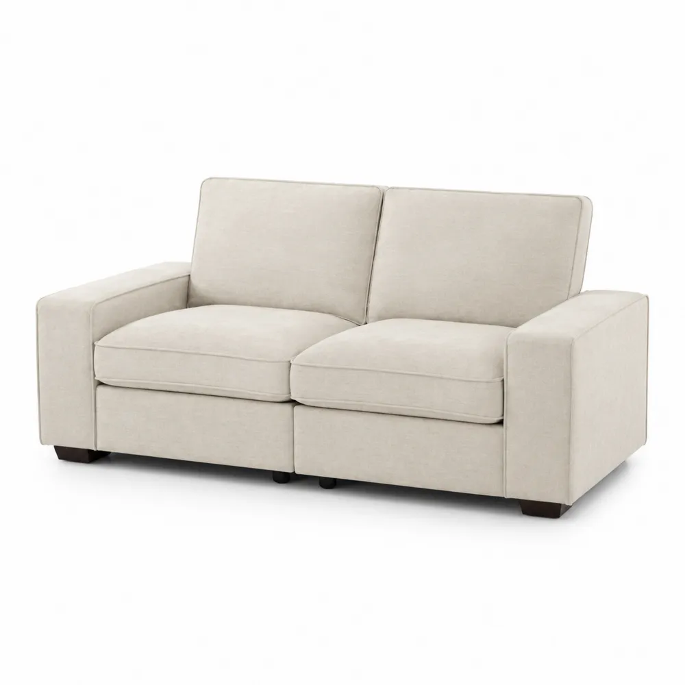 Canapé deux places tissu beige