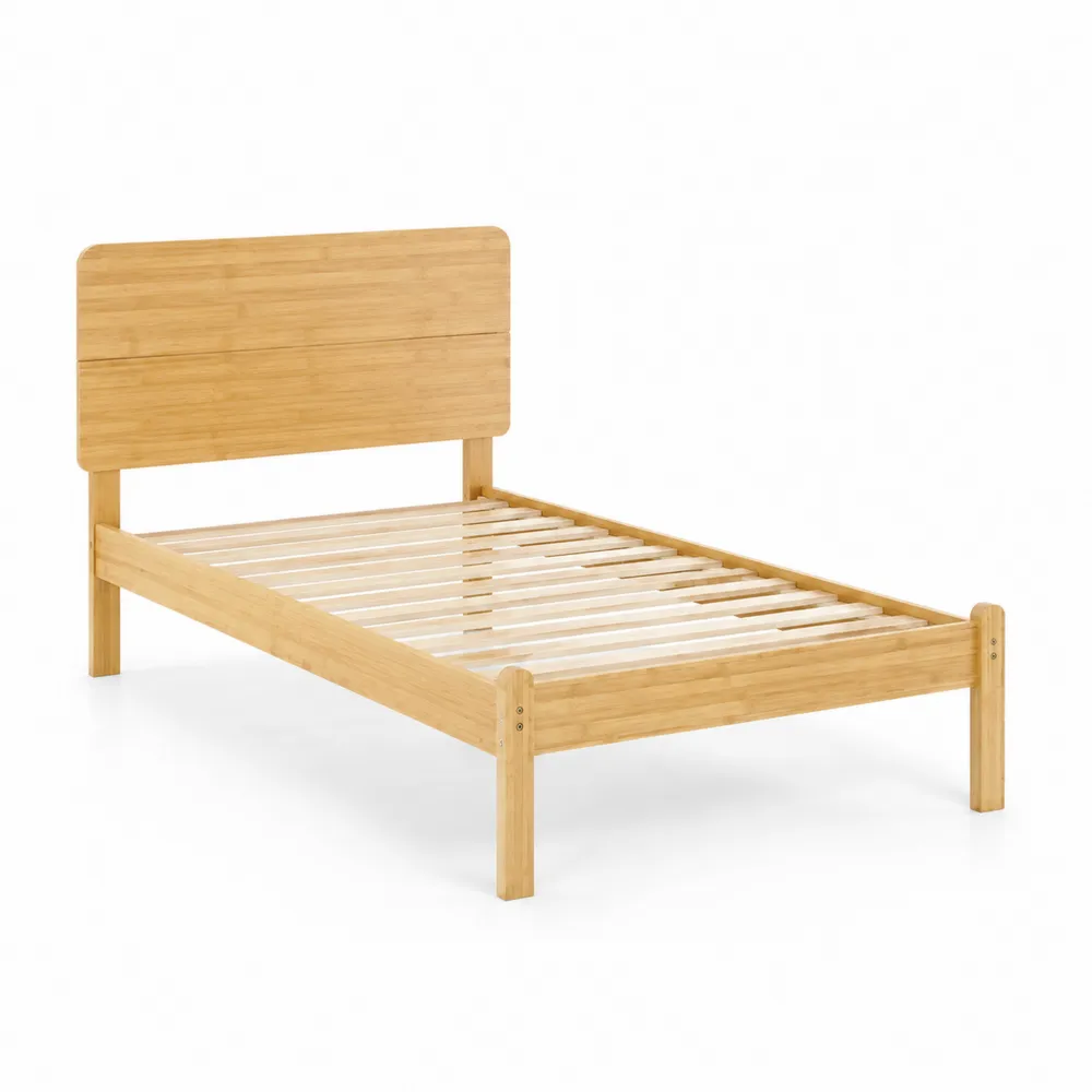 Lit simple en bambou 200x90 cm