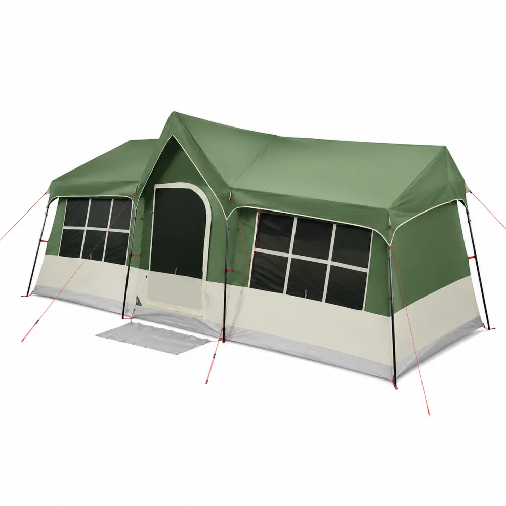 Tente extérieure en polyester et aluminium pour 6 personnes