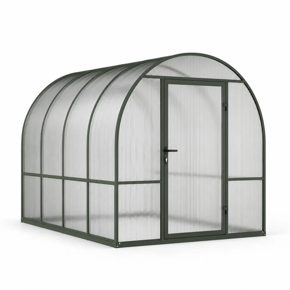 Serre de Jardin en Polycarbonate et Acier Galvanisé 250x190x195cm