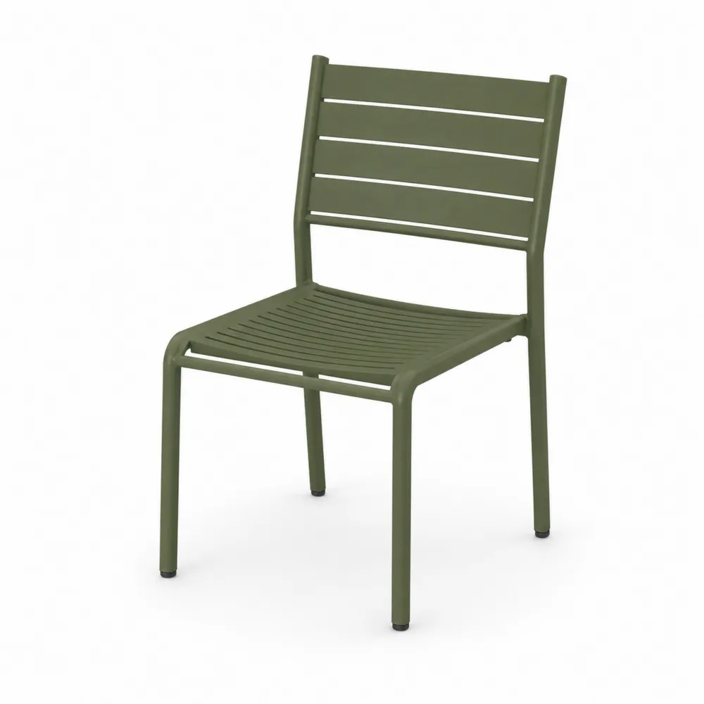 Chaise de jardin en aluminium vert