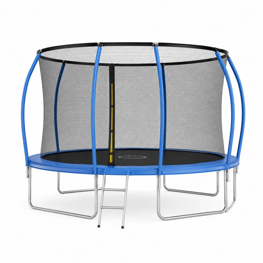 Trampoline circulaire en acier avec filet de sécurité et échelle 305 cm