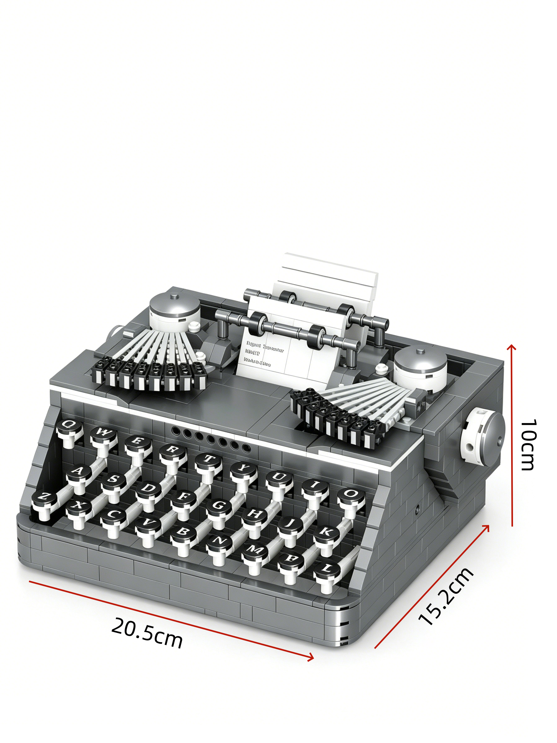 Retro Vintage Typewriter Brick Set