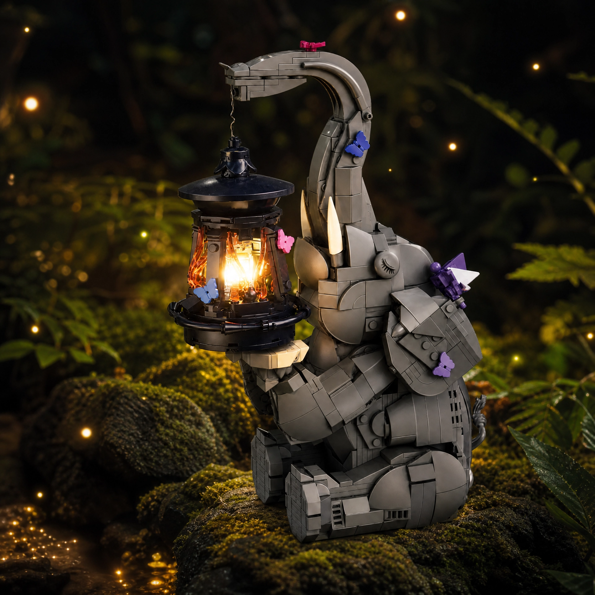 Cozy Elephant Lamp Building Set