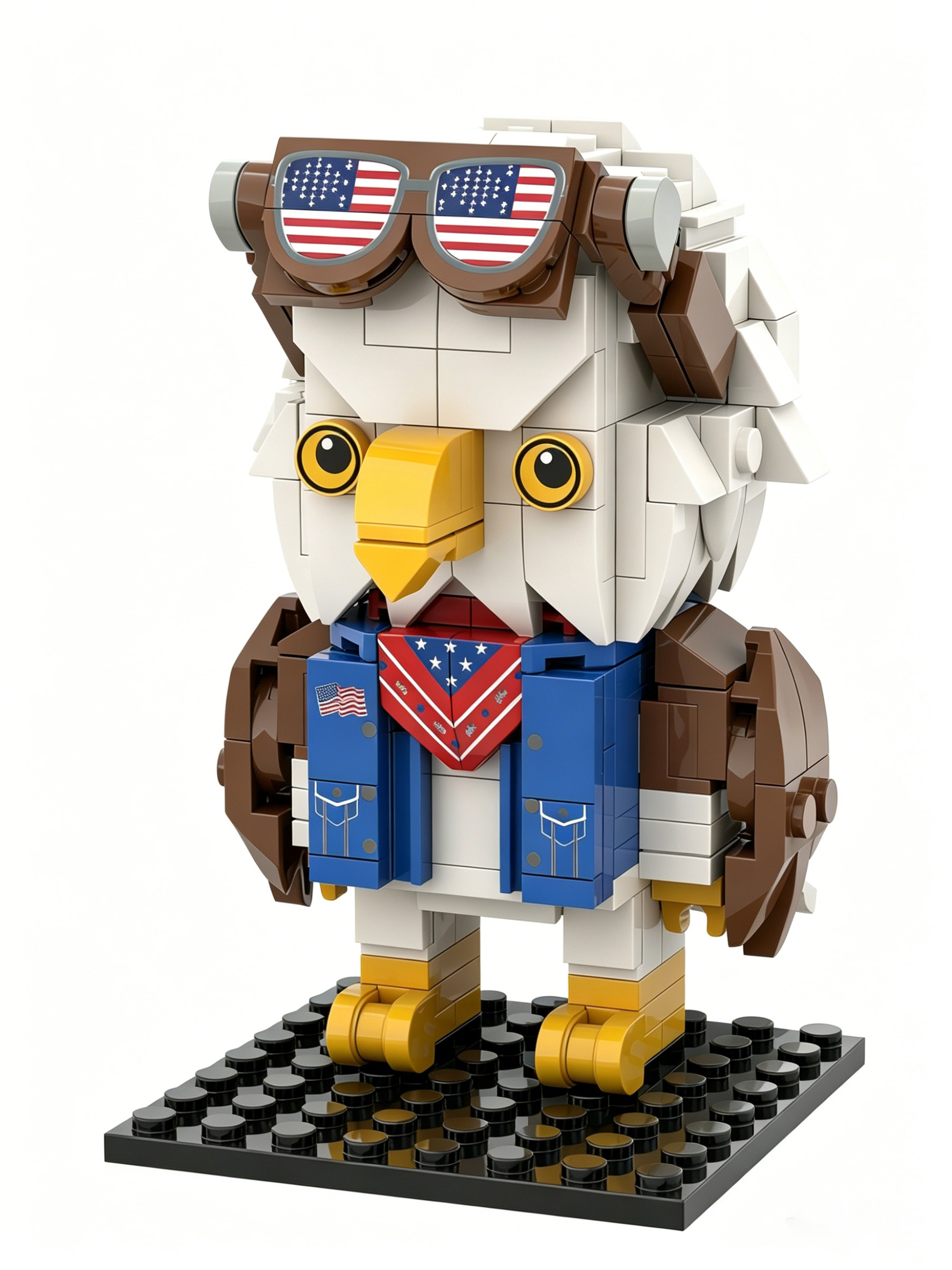 Eagle Building Block Toy Model Ornament 