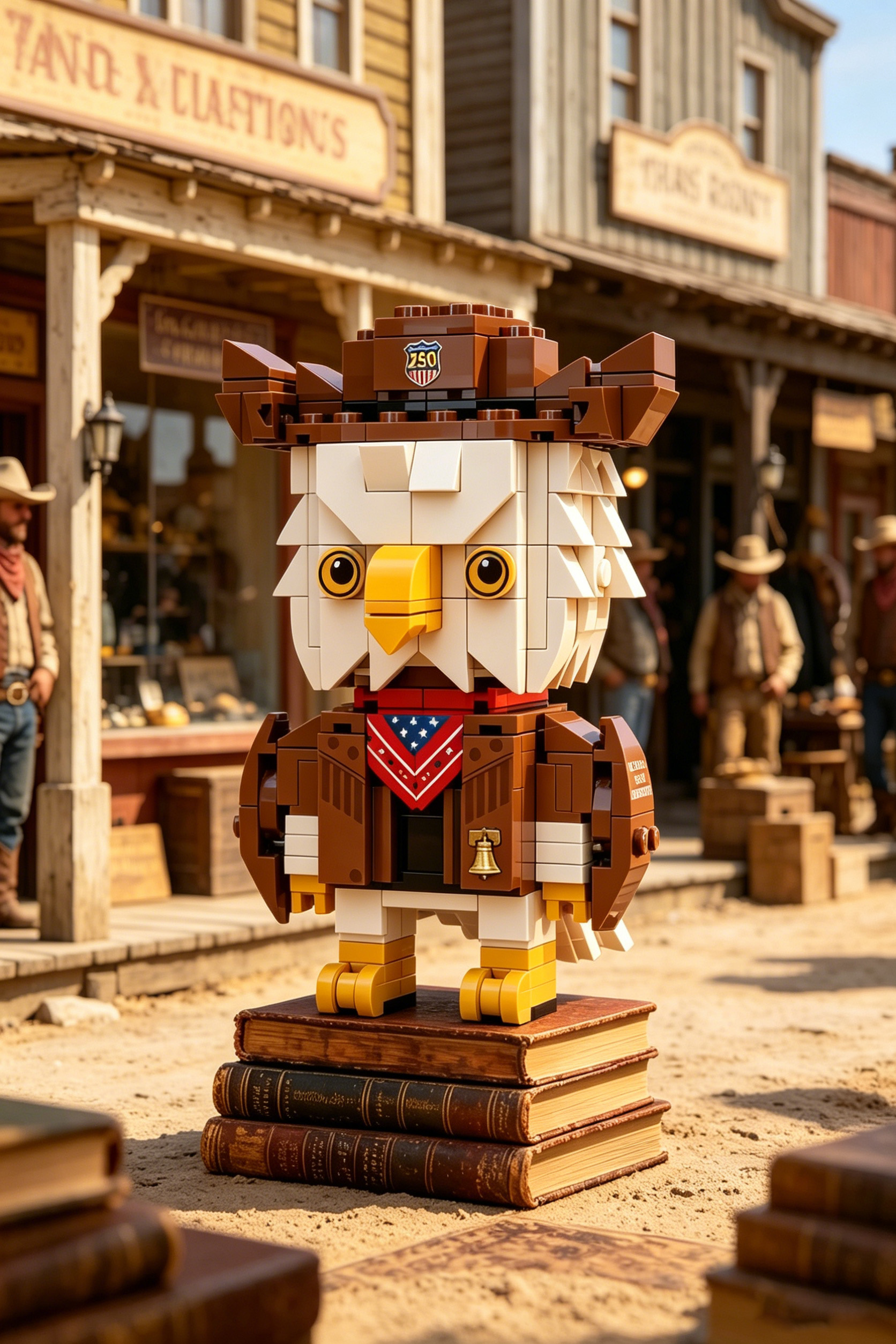 Eagle Building Block Toy Model Ornament 