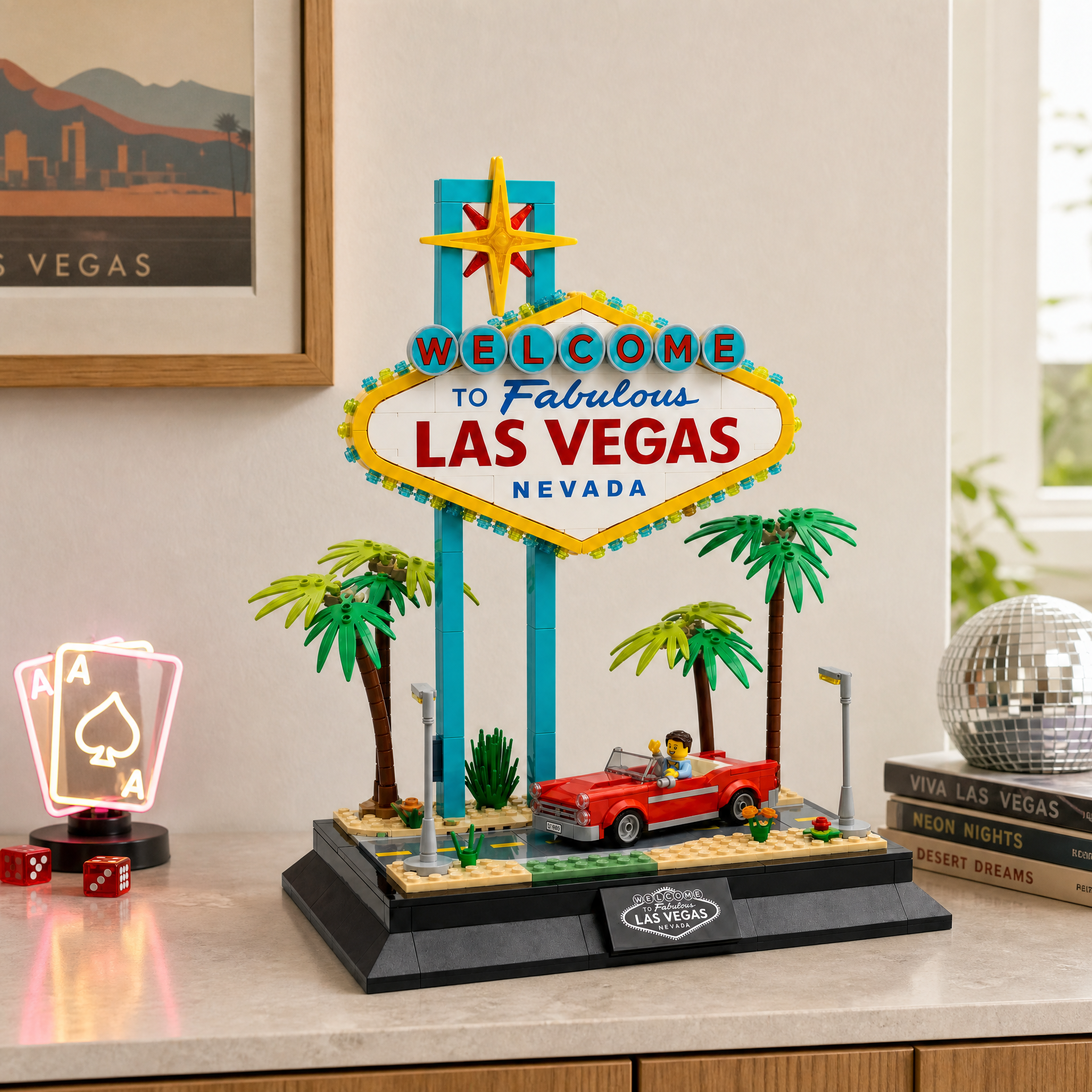 Vegas Strip Landmark: Vintage Road Trip Building Set