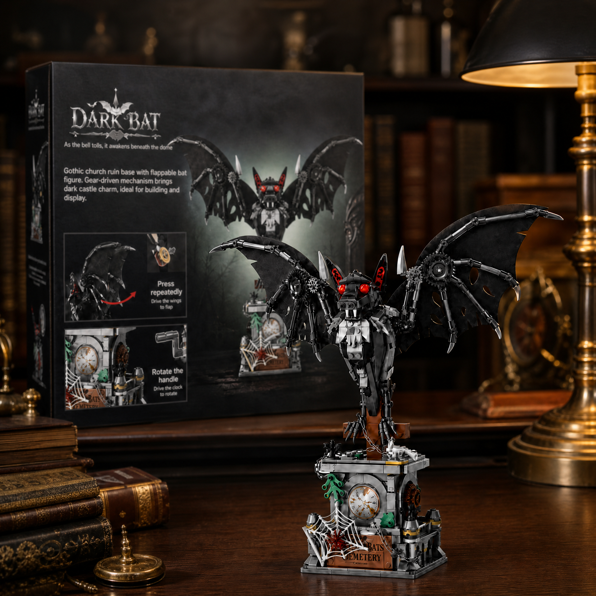 Gothic Dark Bat Mechanical Building Set