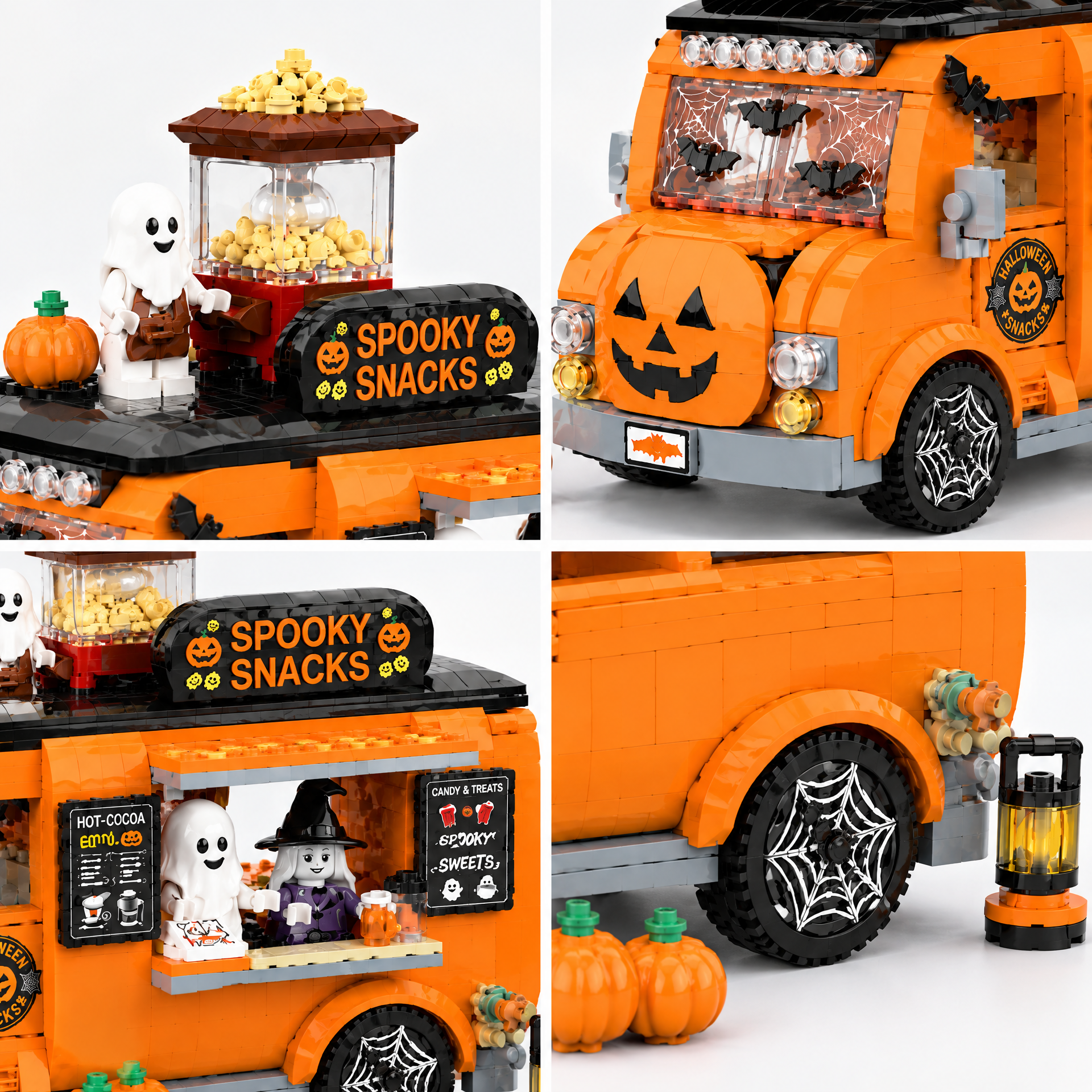 Halloween Mobile Popcorn Truck Building Set