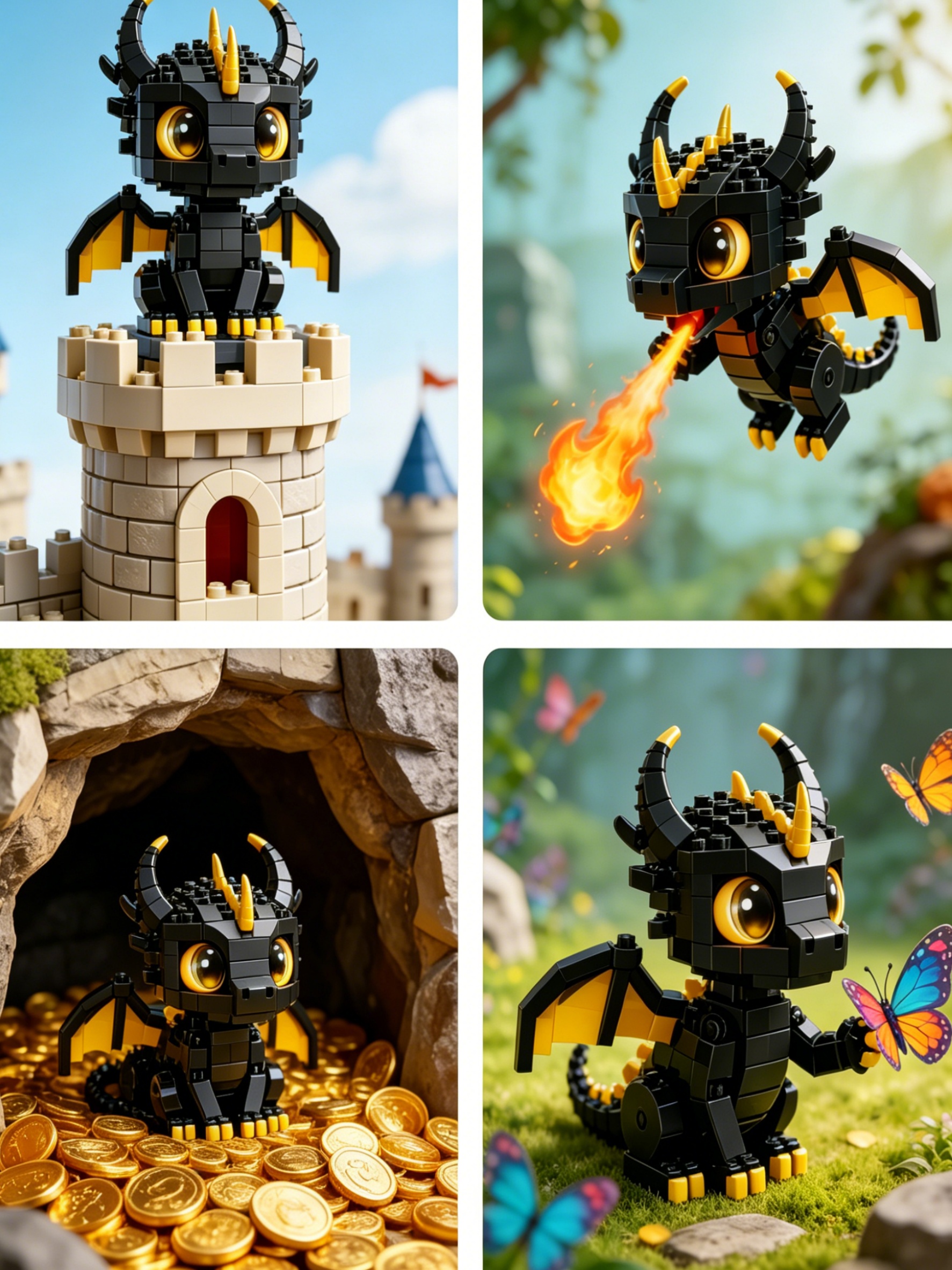 Little Black Dragon Building Blocks