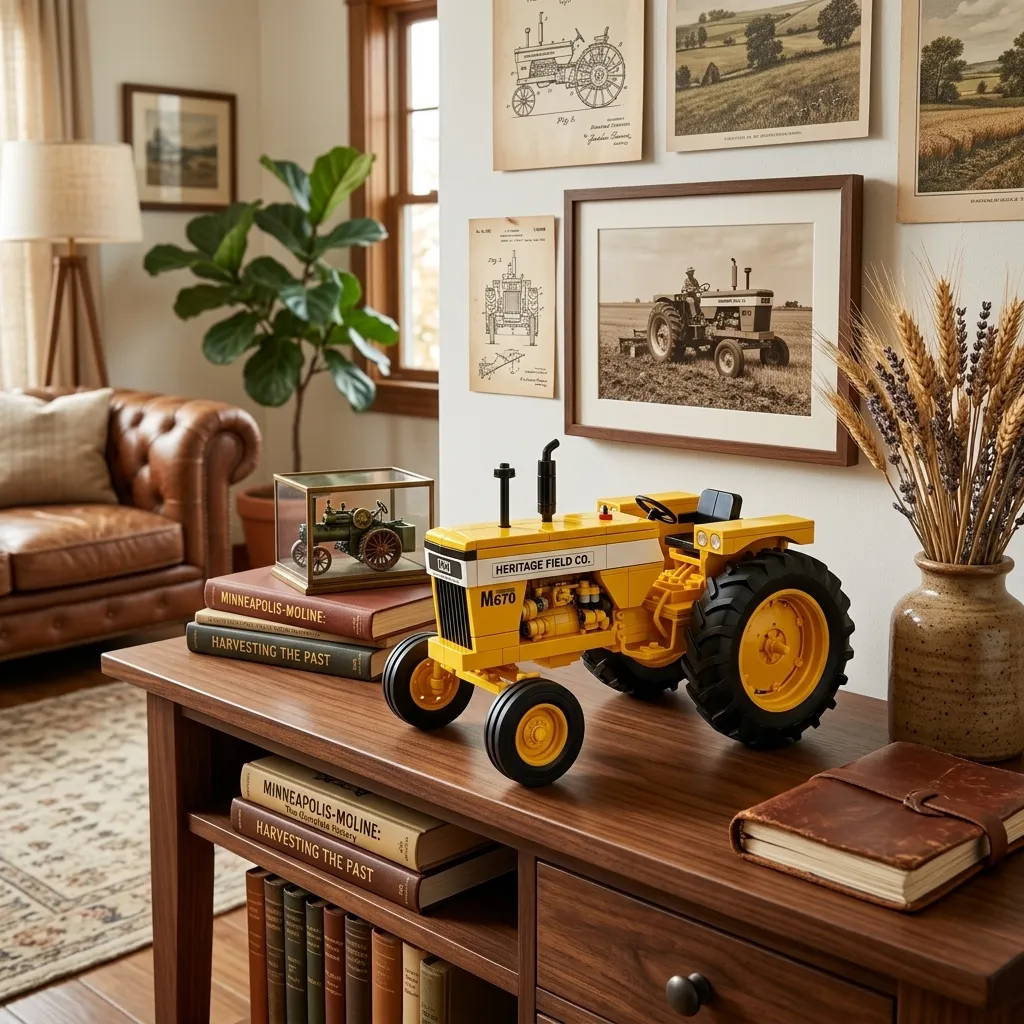 Heritage Field M670 Tractor - Vintage Farm Tractor Collector Brick Set