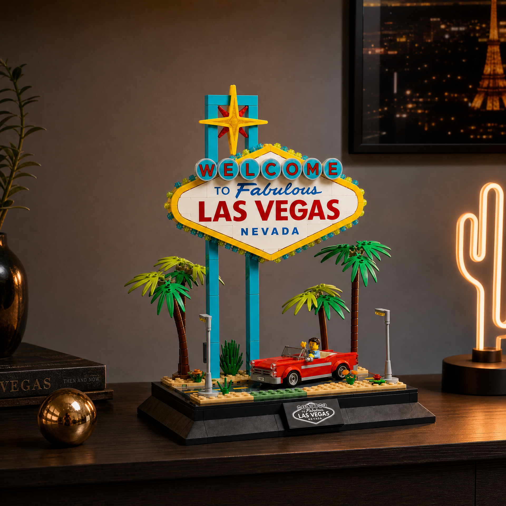 Vegas Strip Landmark: Vintage Road Trip Building Set
