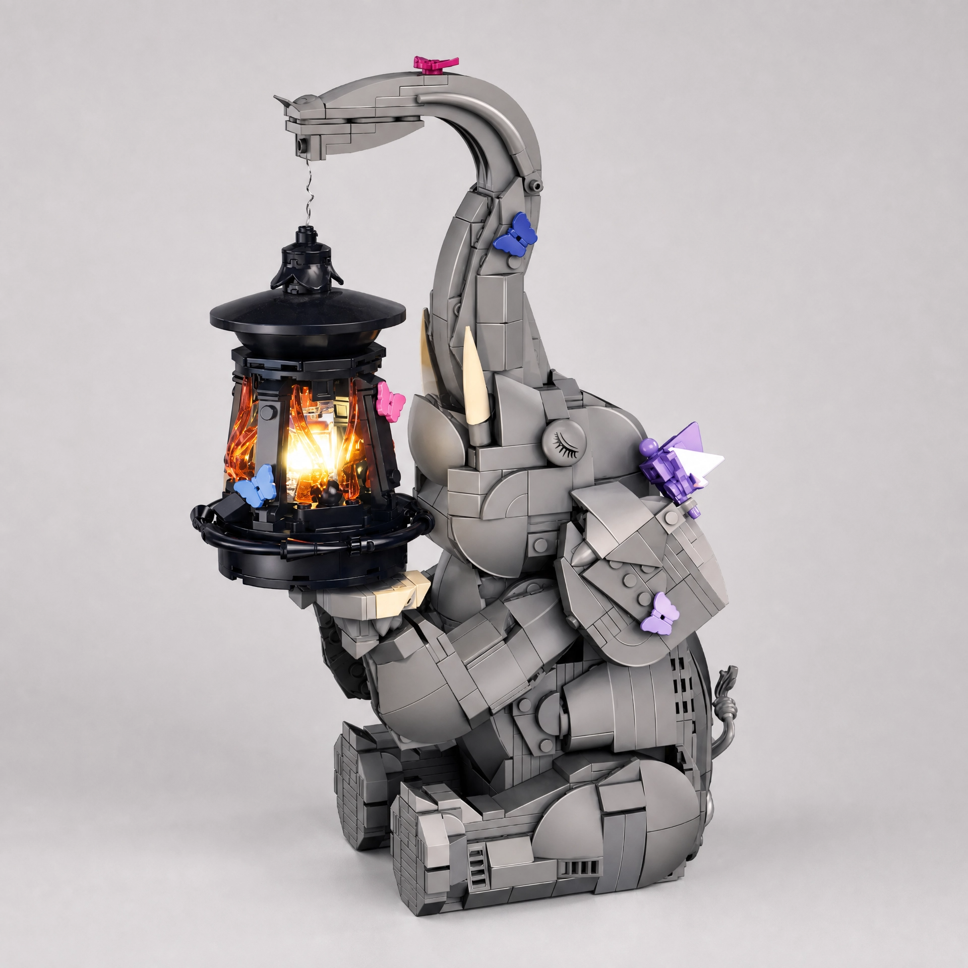 Cozy Elephant Lamp Building Set