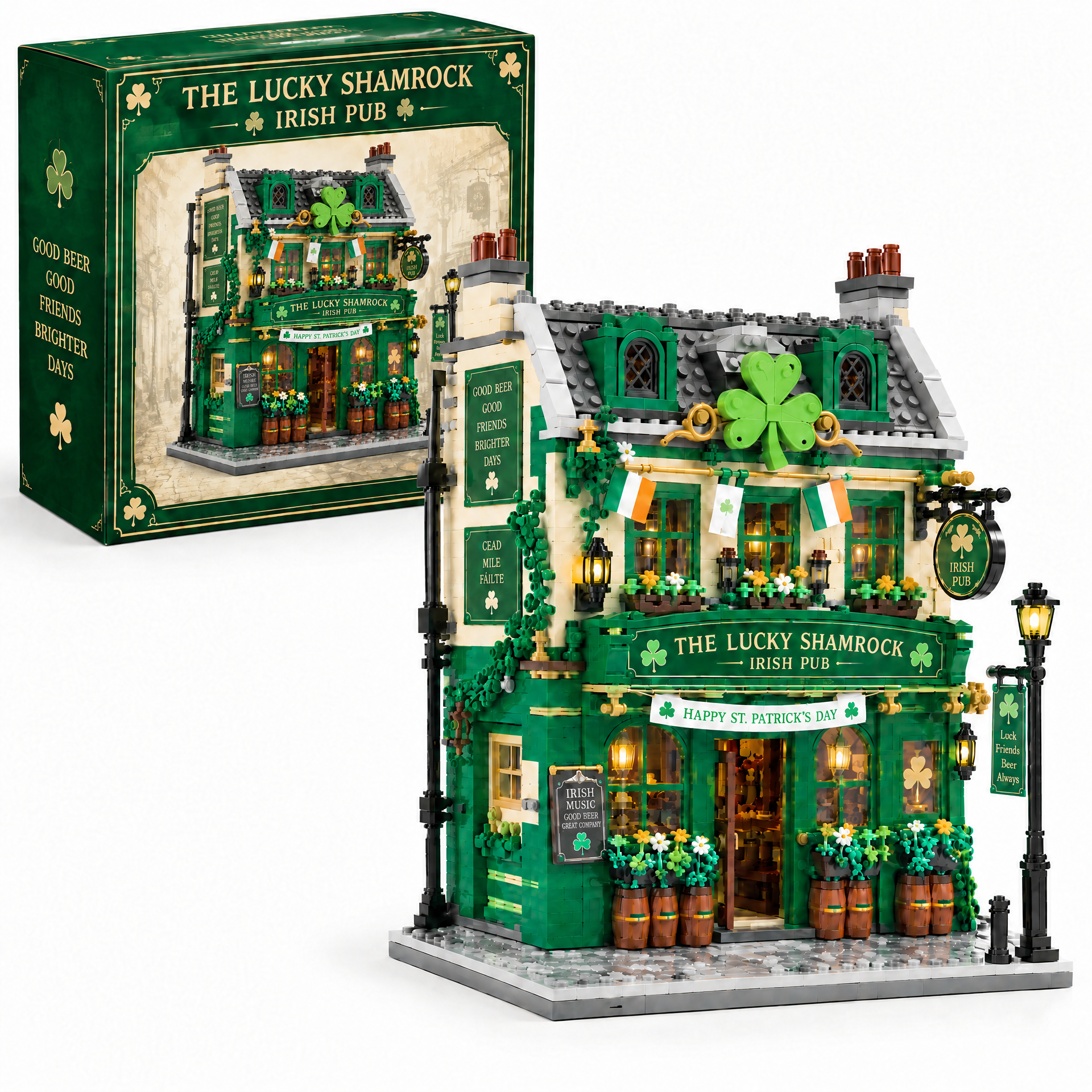 Lucky Shamrock Irish Pub Building Set