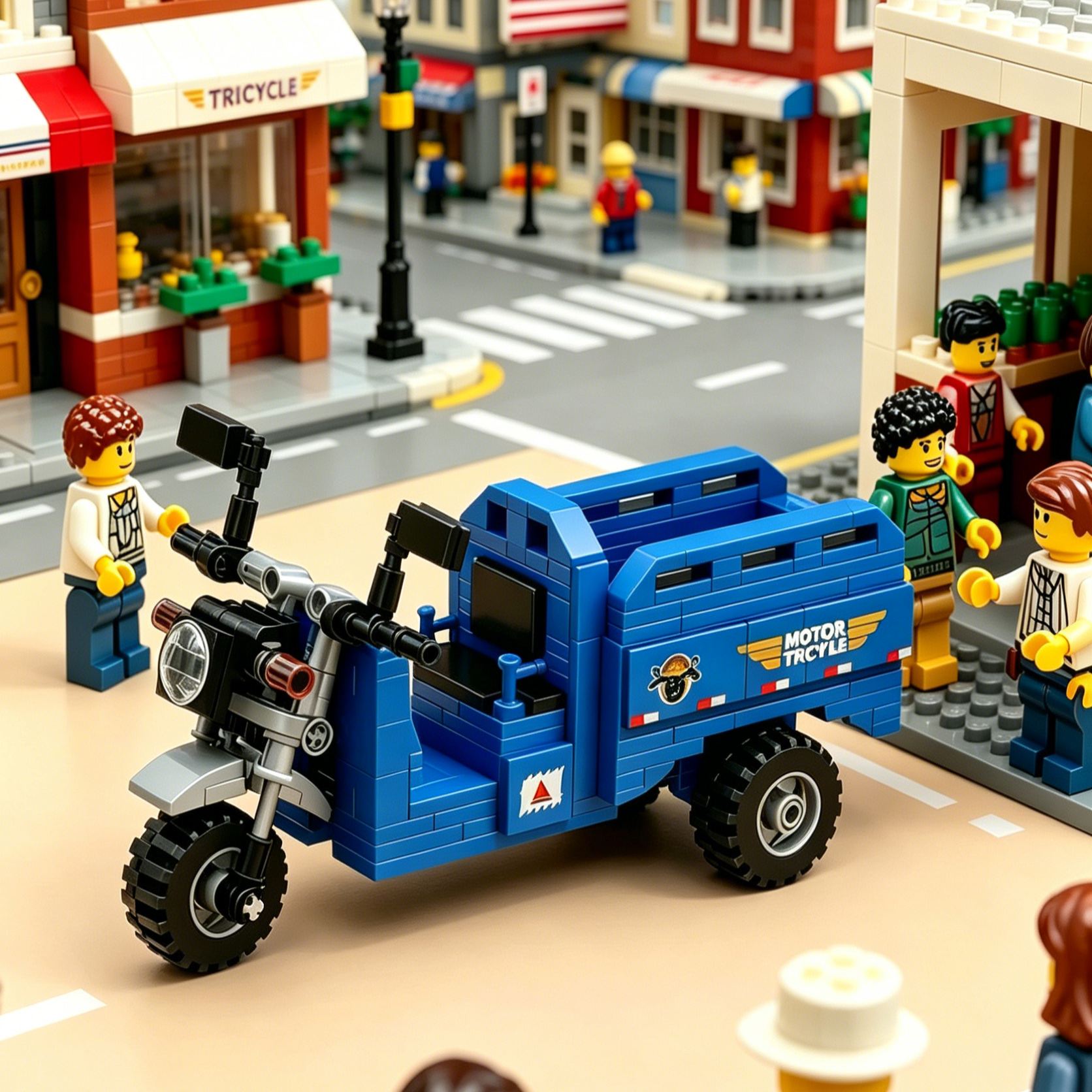 Motorcycle Building Blocks Educational Toy