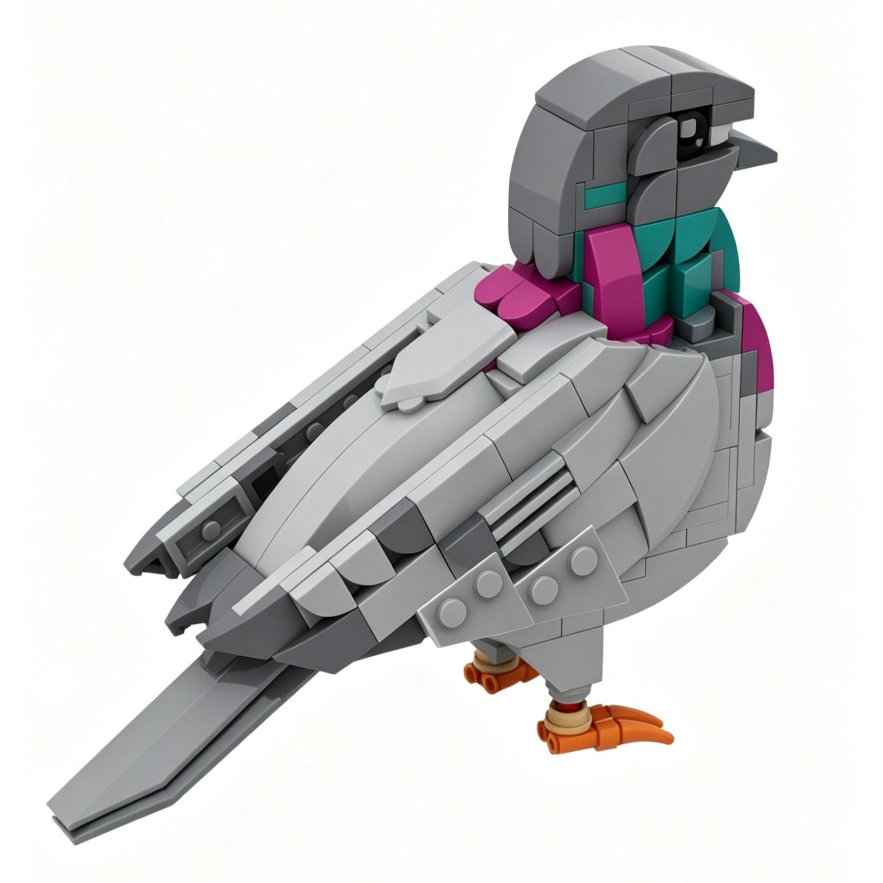 Realistic City Pigeon Brick Set