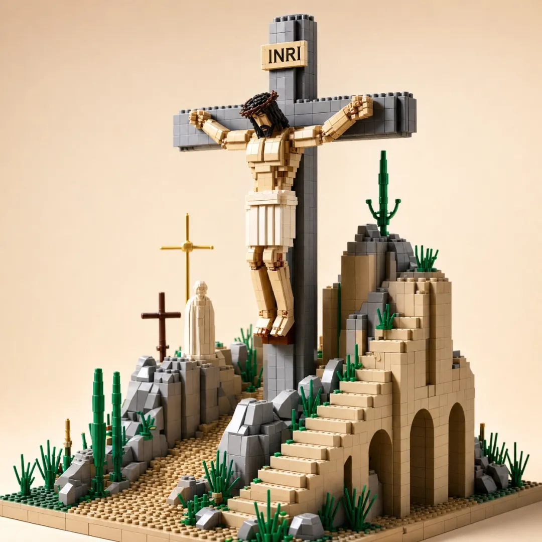 Golgotha Memorial Building Set: Honoring Love and Redemption