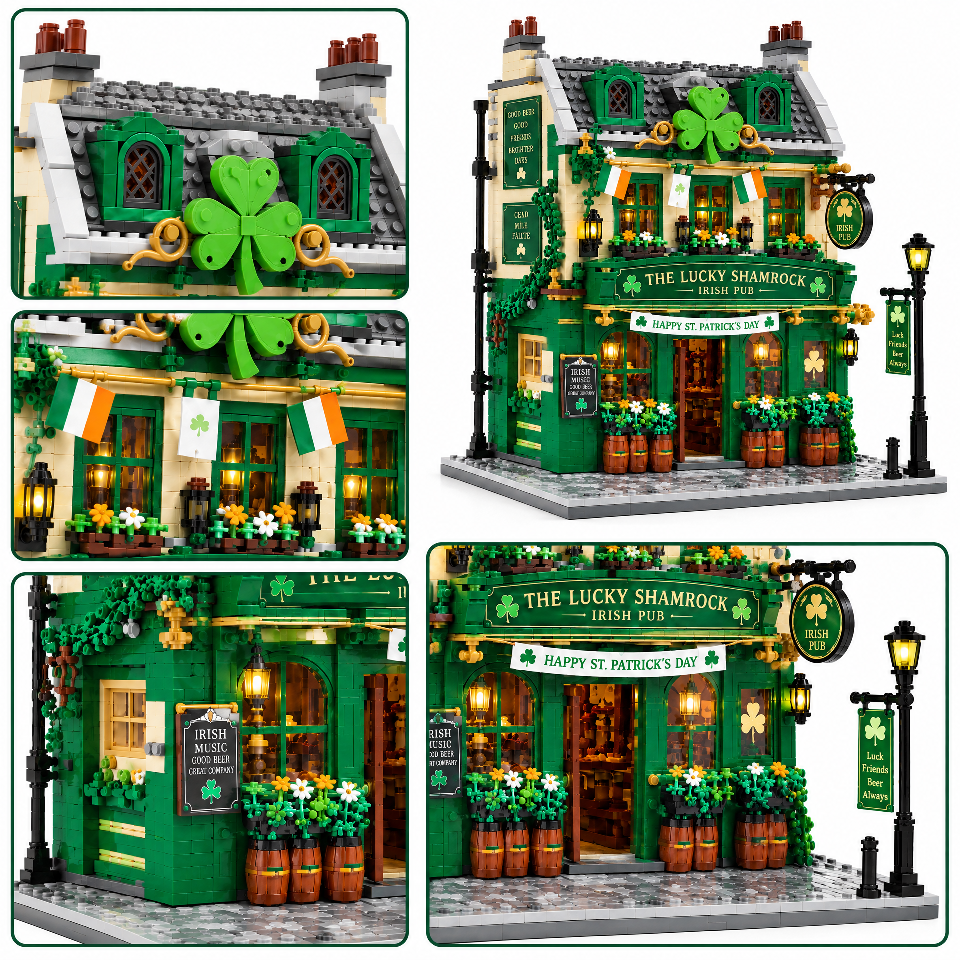 Lucky Shamrock Irish Pub Building Set