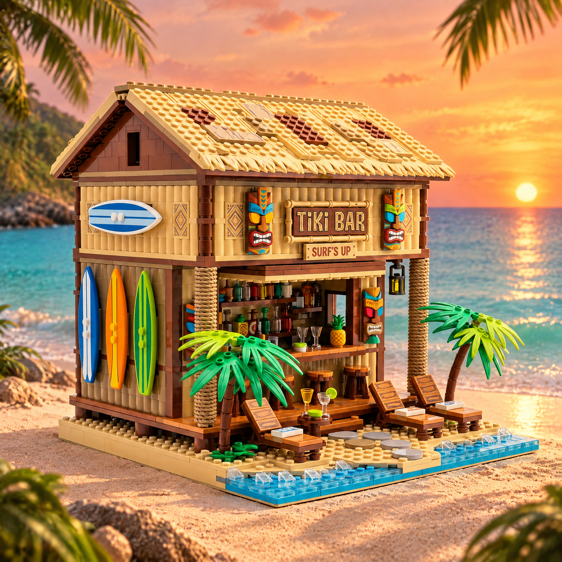 Tiki Surf Beach Bar: Tropical Island Shack Edition