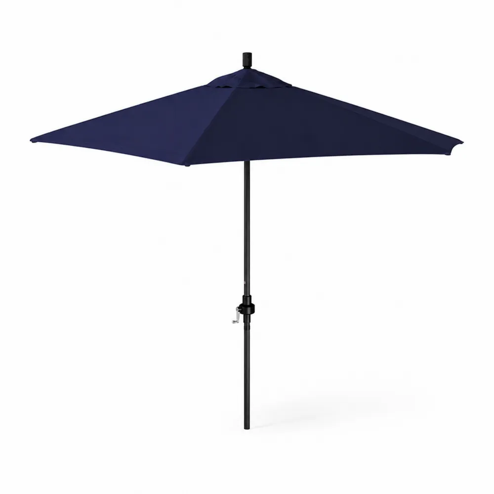 Sombrilla de poliéster y acero azul 270 cm