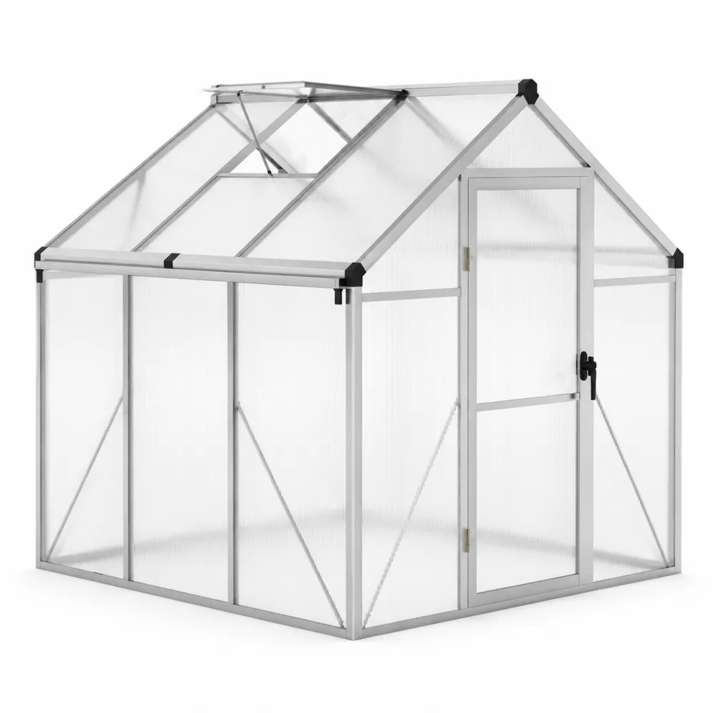Invernadero de Aluminio y Policarbonato Transparente