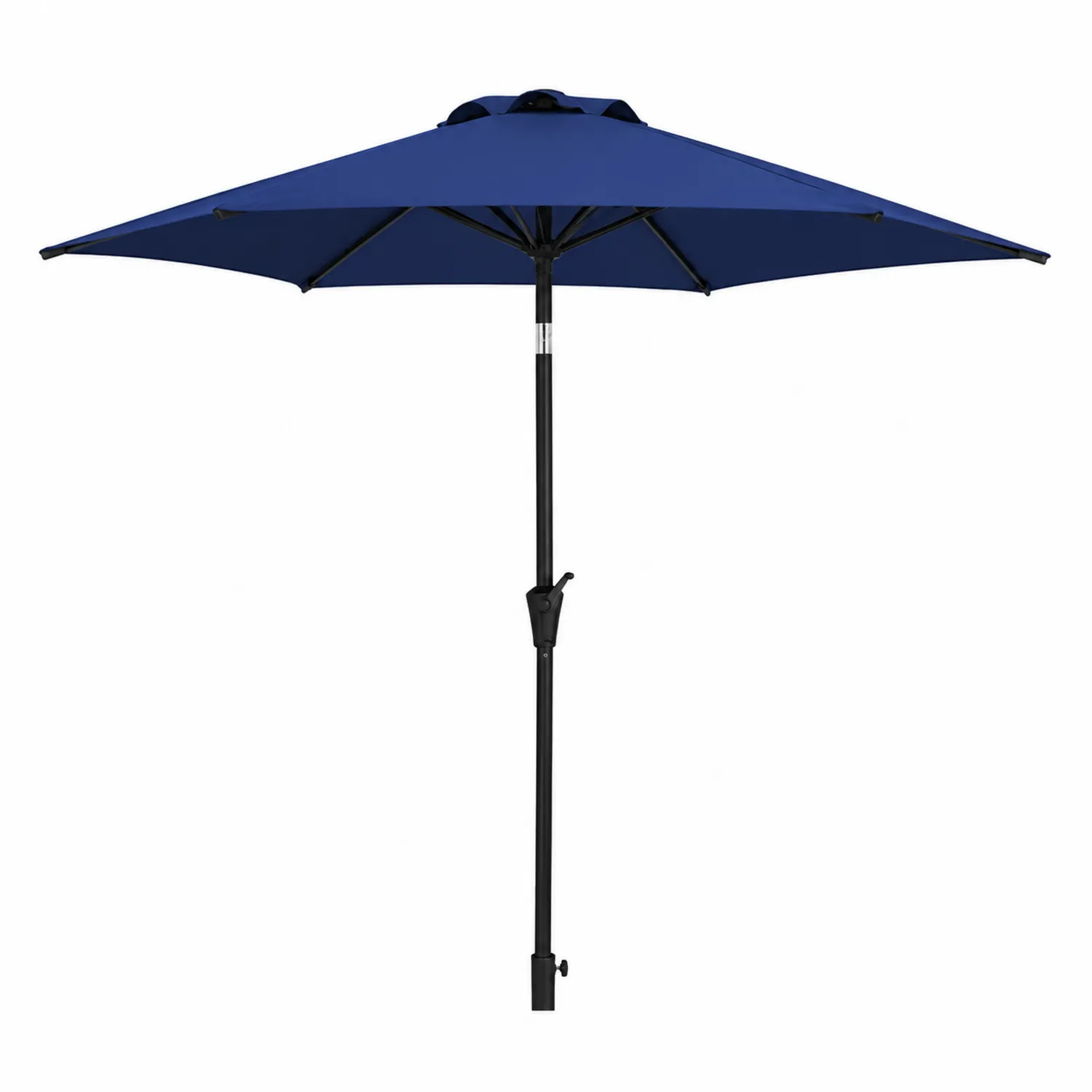 Parasol ogrodowy okrągły 300 cm poliester Niebieski