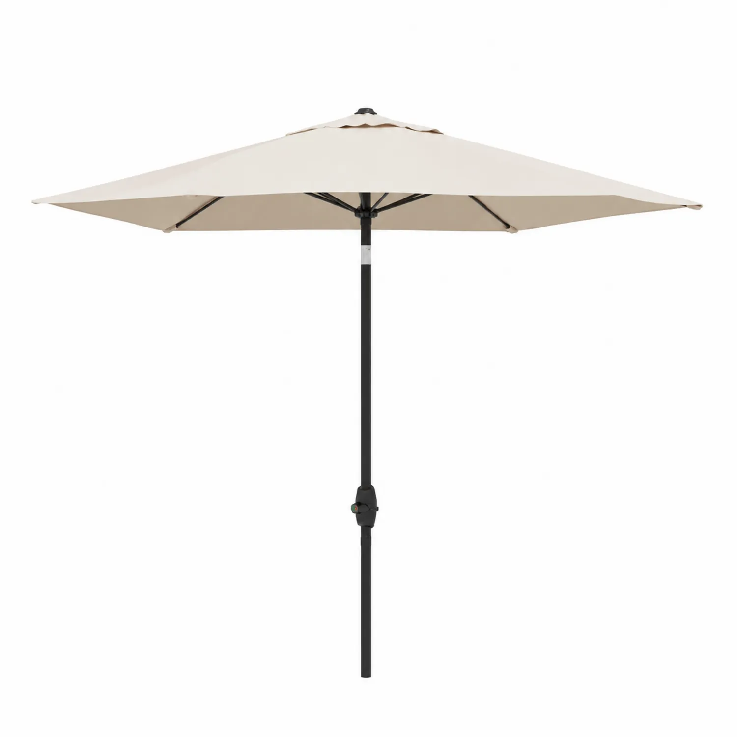 Parasol ogrodowy okrągły 300 cm aluminium poliester Beżowy
