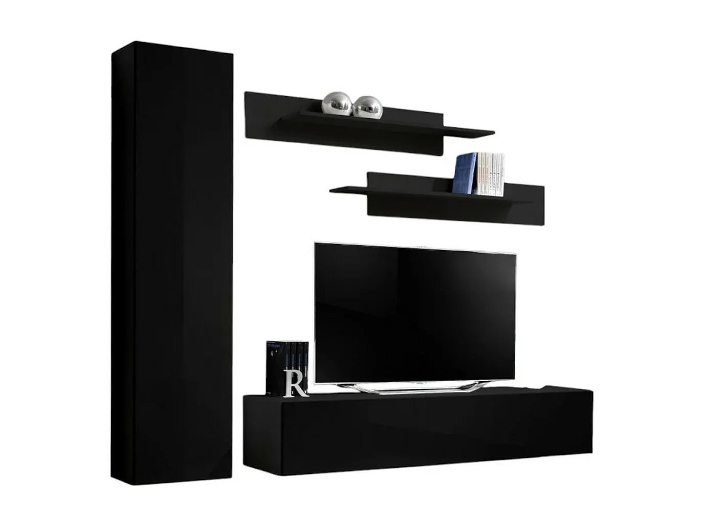 Wohnzimmer und Flur,Wohnzimmermöbel,TV-Wand-FURNIOLORA