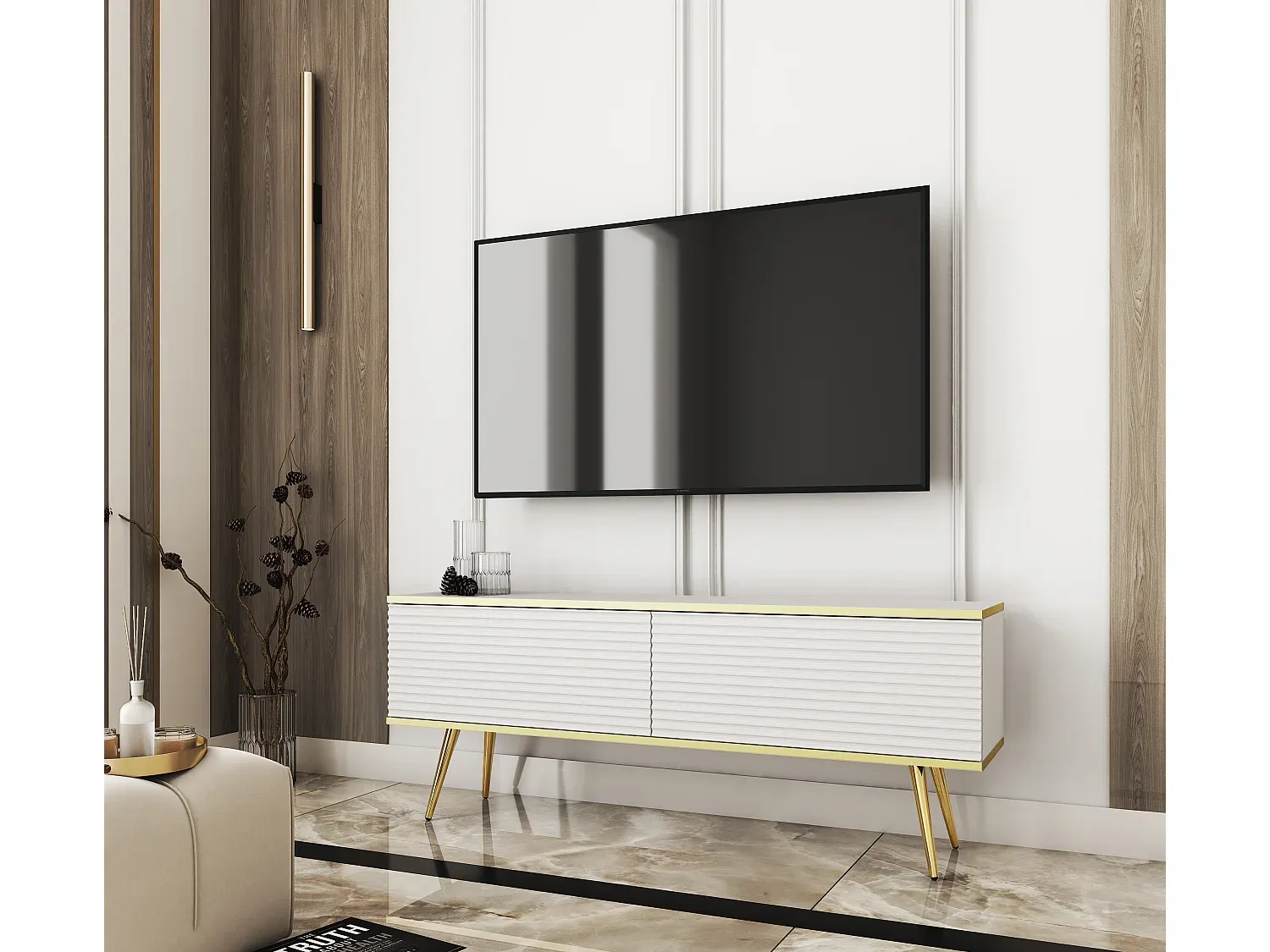 Wohnzimmer und Flur,Wohnzimmermöbel,TV-Board-FURNIOLORA