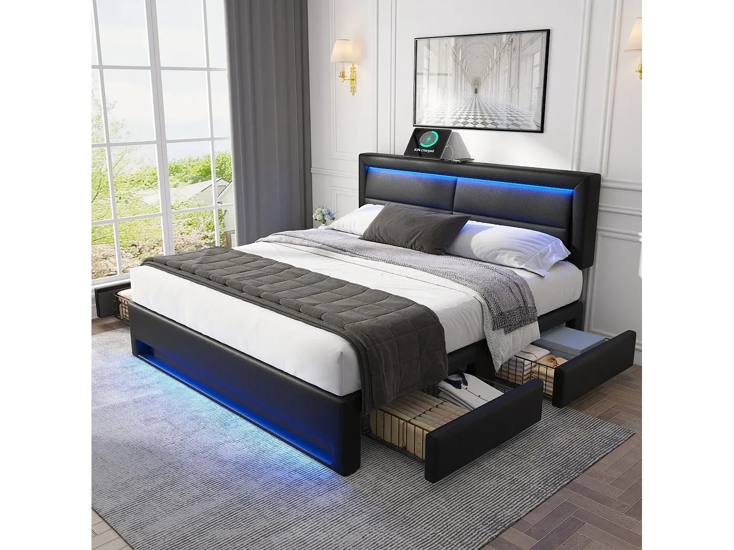 Schlafzimmer,Bereich Bett,Bettrahmen-FURNIOLORA