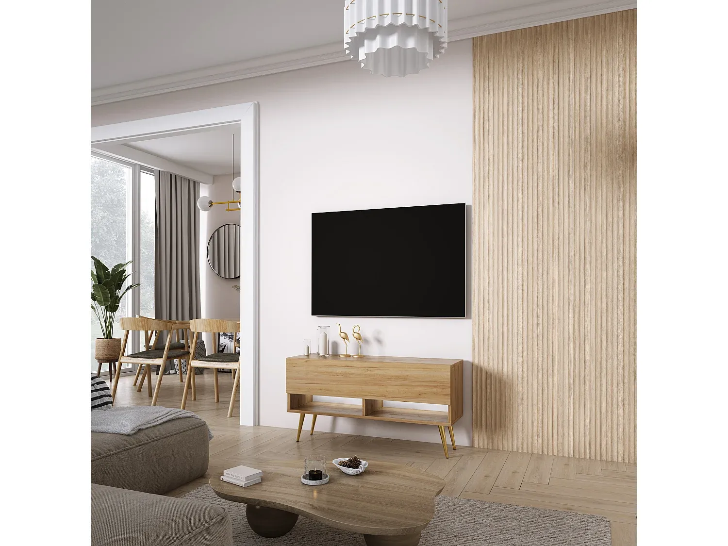 Wohnzimmer und Flur,Wohnzimmermöbel,TV-Board-FURNIOLORA