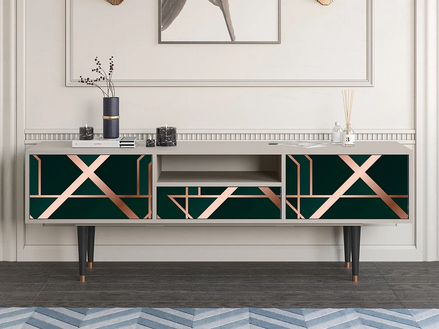 Wohnzimmer und Flur,Wohnzimmermöbel,TV-Board-FURNIOLORA