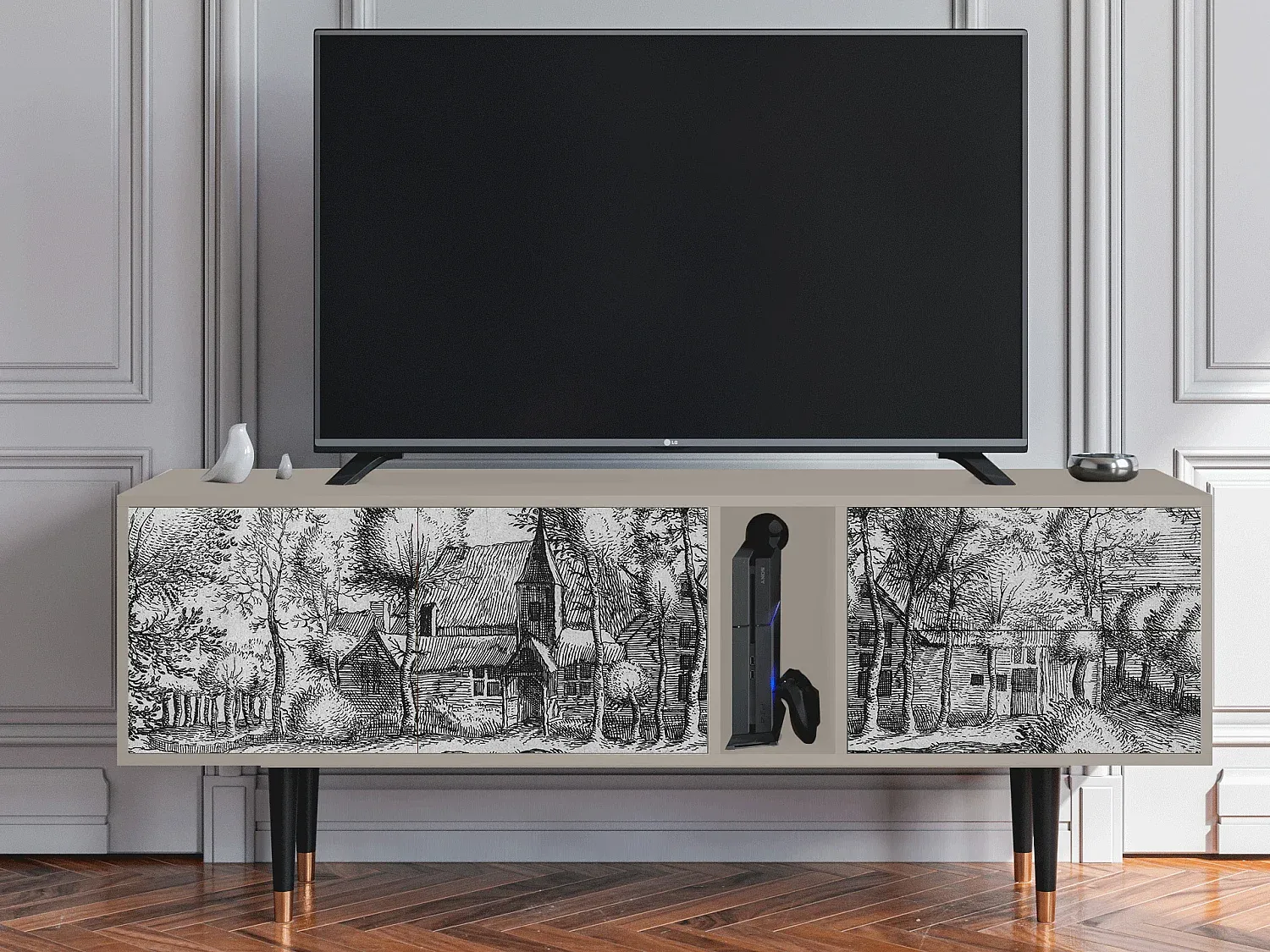 Wohnzimmer und Flur,Wohnzimmermöbel,TV-Board-FURNIOLORA