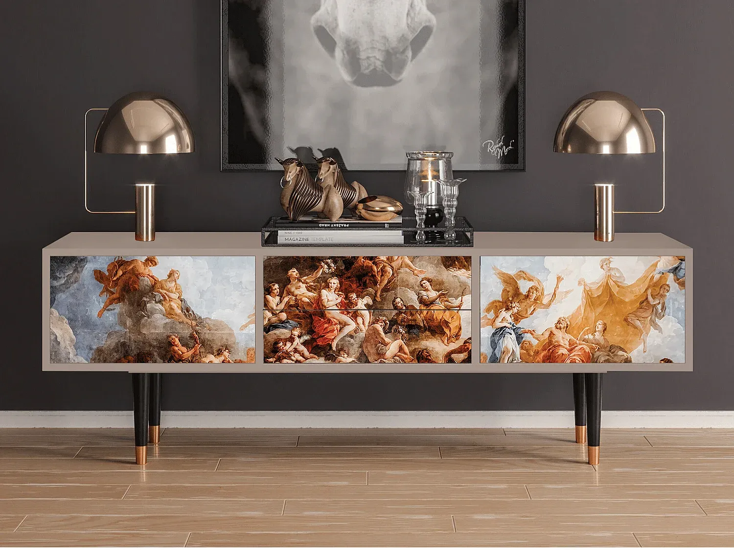 Wohnzimmer und Flur,Wohnzimmermöbel,TV-Board-FURNIOLORA