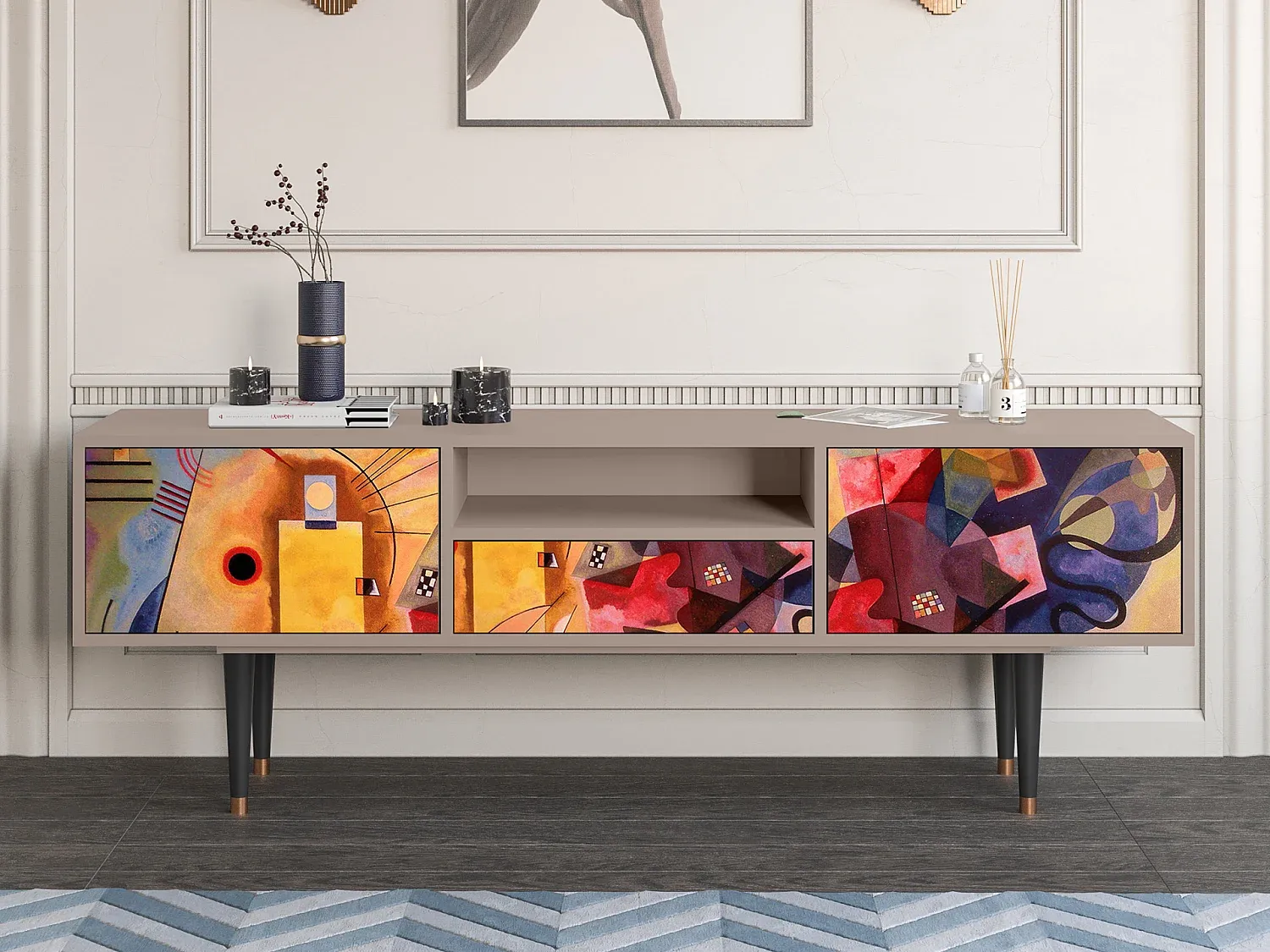 Wohnzimmer und Flur,Wohnzimmermöbel,TV-Board-FURNIOLORA