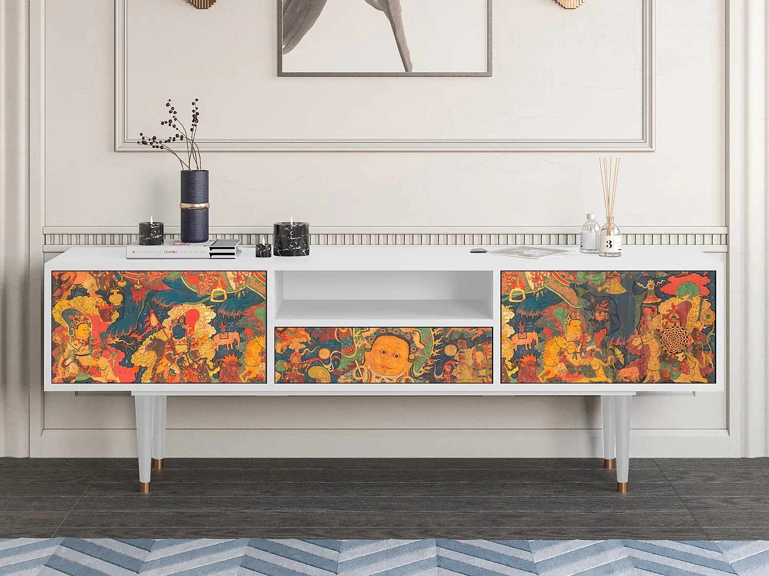 Wohnzimmer und Flur,Wohnzimmermöbel,TV-Board-FURNIOLORA